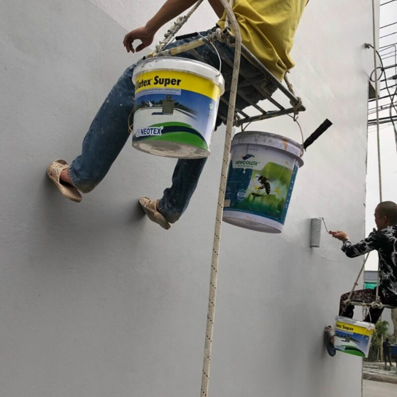Thi công Silatex Super Grey trên mái bê tông – lớp phủ đàn hồi gốc Acrylic, tăng cường độ bền và chống nứt