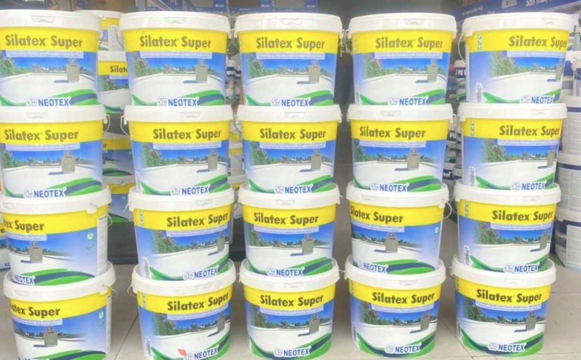 Lớp phủ chống thấm Silatex Super trên mái bê tông và tường ngoài, chống tia cực tím và chịu thời tiết