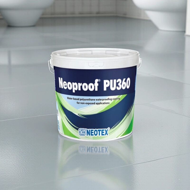 Neoproof PU360 - hóa chất chống thấm Polyurethane có độ đàn hồi cao và khả năng bám dính vượt trội