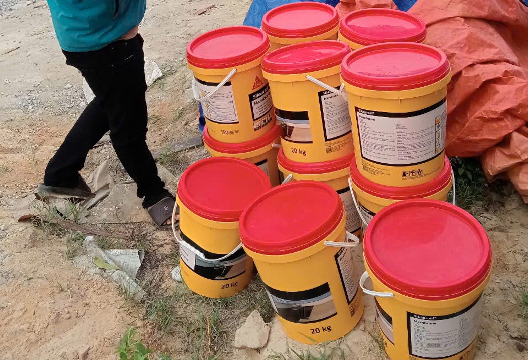 Thùng sản phẩm Sikaproof Membrane 18kg chính hãng tại An Thịnh Nam