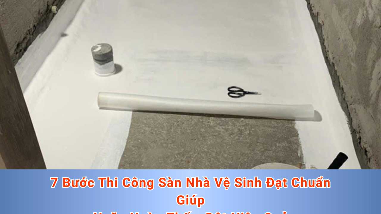 7 Bước Thi Công Sàn Nhà Vệ Sinh Đạt Chuẩn Giúp Ngăn Ngừa Thấm Dột Hiệu Quả