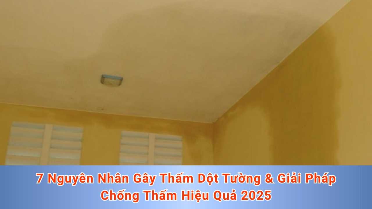 7 Nguyên Nhân Gây Thấm Dột Tường & Giải Pháp Chống Thấm Hiệu Quả 2025