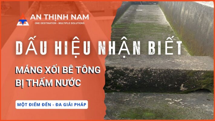 Dấu hiệu nhận biết máng xối bê tông bị thấm nước
