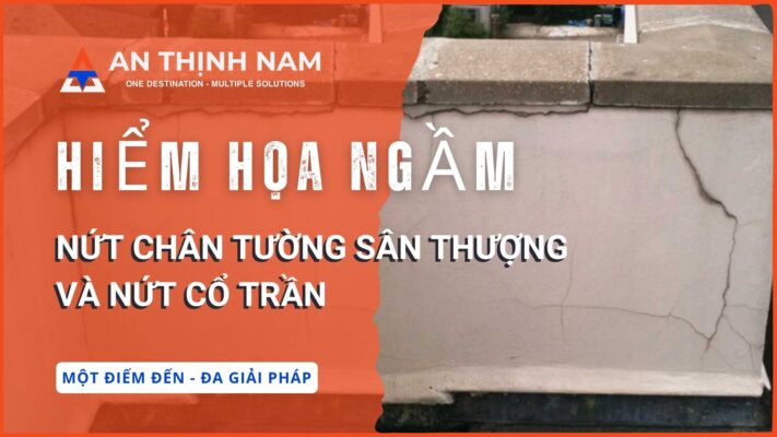 Hiểm họa ngầm nứt chân tường sân thượng và nứt cổ trần