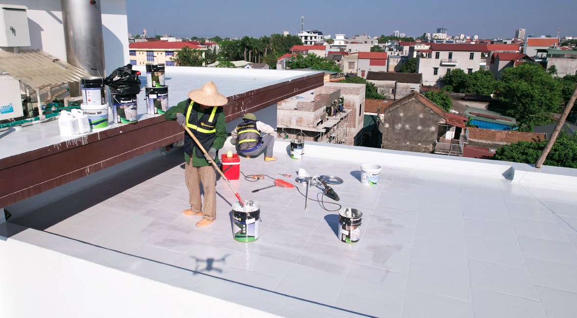 Quá trình thi công lớp phủ Neoproof Polyurea R