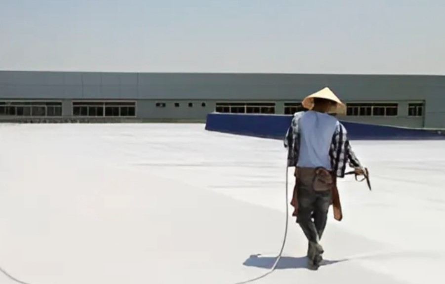 Xử lý chống thấm chân tường sân thượng bằng vật liệu Polyurethane