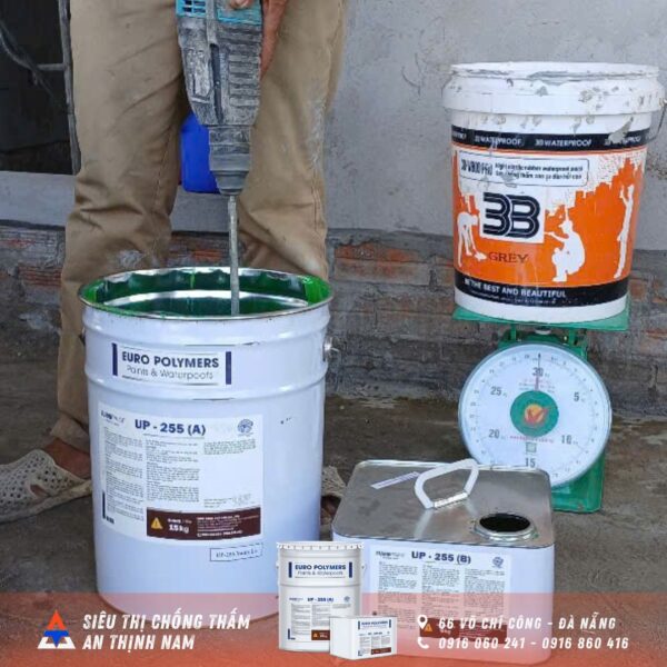 Chống thấm ngoài trời hoặc trong nhà với vật liệu chống thấm Euro Polymers UP-255 (15)